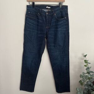 Eileen Fisher High Rise Straight Leg Blue Denim Jeans Cotton Women’s size 8 EUC